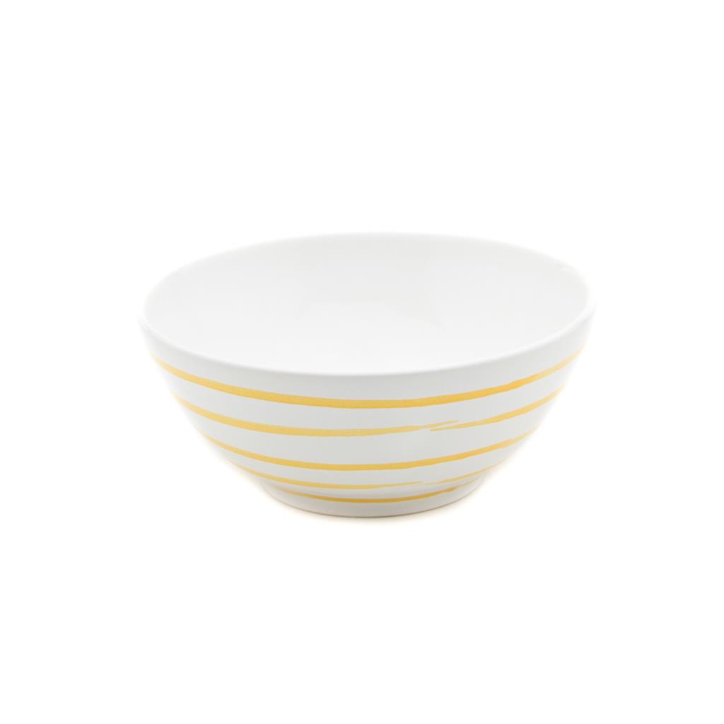 Kom – Gevlamd geel – 23 cm