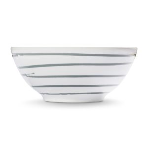 Kom – Gevlamd grijs – 17 cm