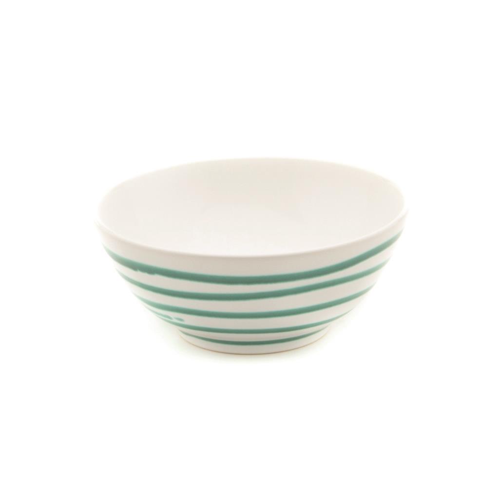 Kom – Gevlamd groen – 20 cm