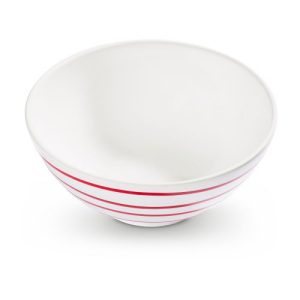 Kom – Gevlamd rood – 17 cm