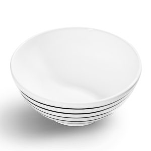 Kom – Gevlamd zwart – 20 cm