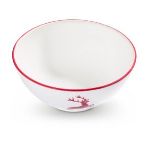 Kom – Hert bordeauxrood – 17 cm