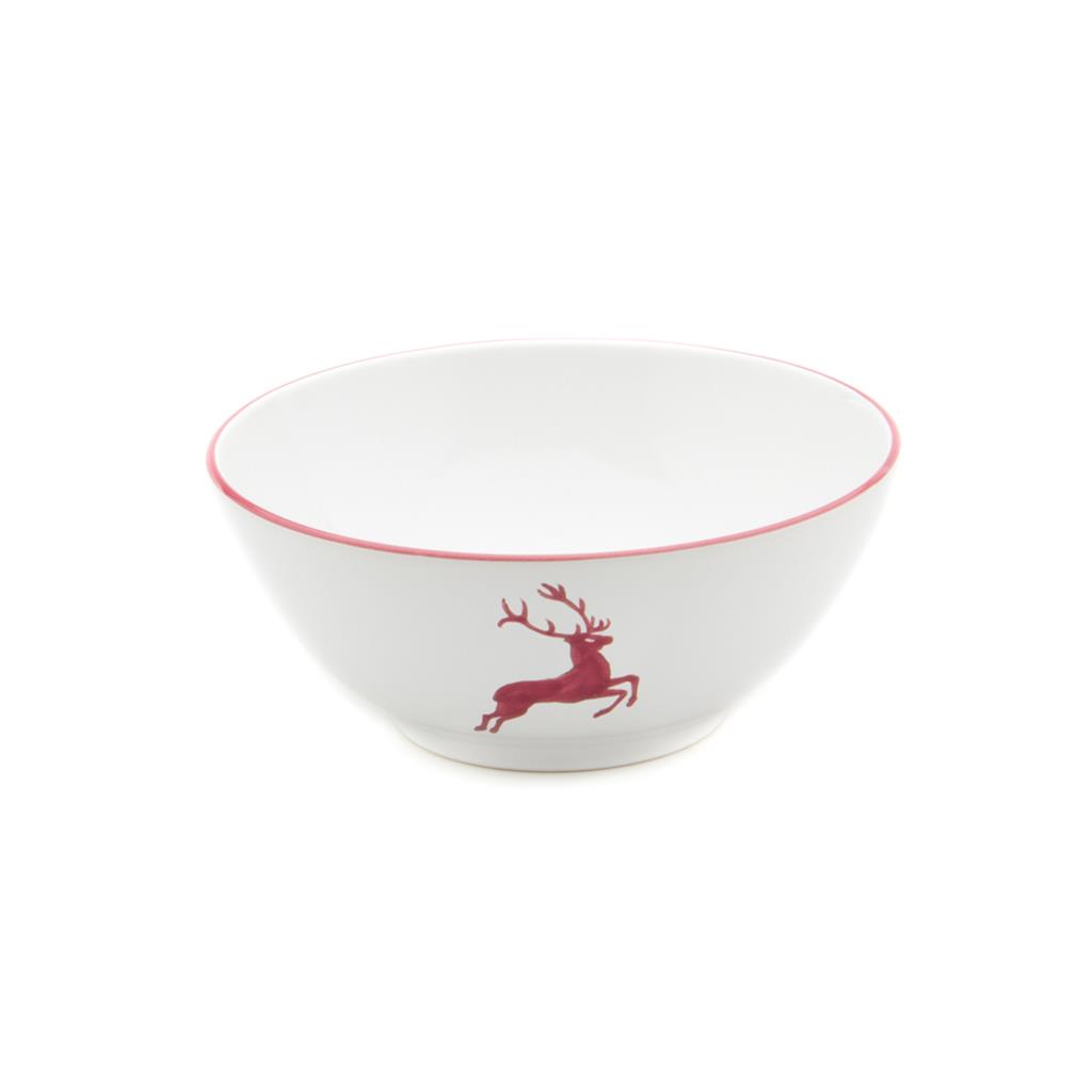 Kom – Hert bordeauxrood – 20 cm - Afbeelding 2