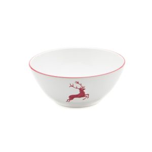 Kom – Hert bordeauxrood – 23 cm