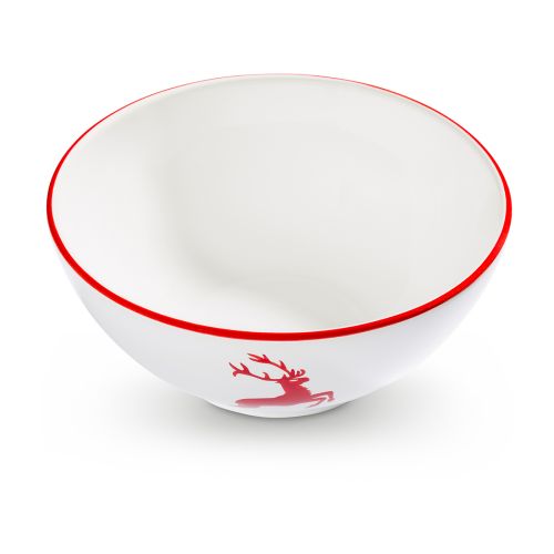 Kom – Hert robijnrood – 17 cm