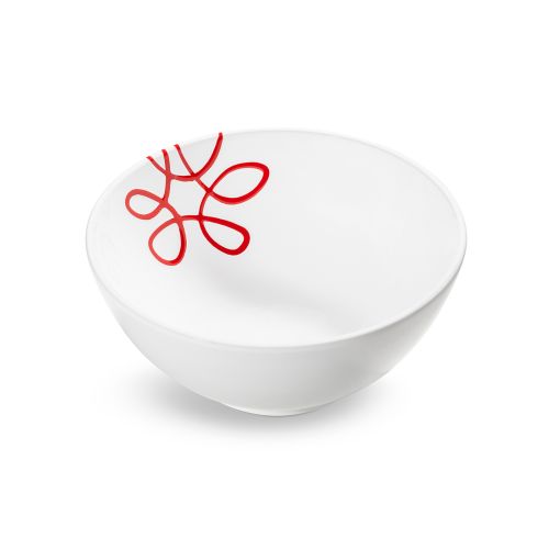 Kom – Puur gevlamd rood – 23 cm - Afbeelding 2