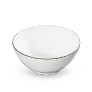 Kom – Rand grijs – 20 cm