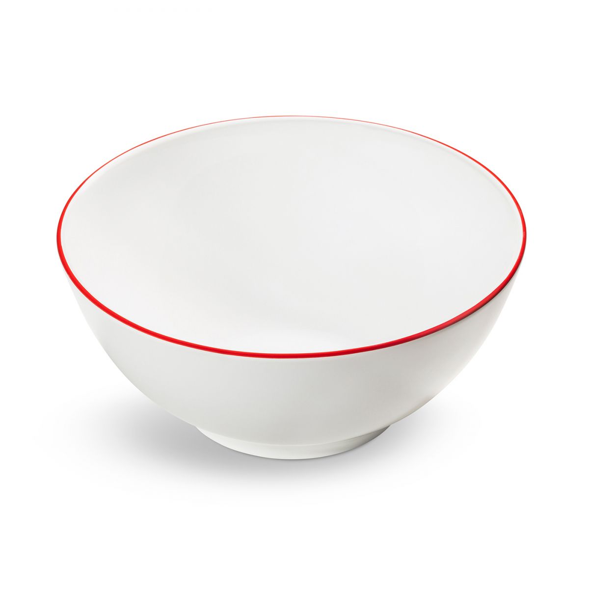 Kom – Rand robijnrood – 20 cm