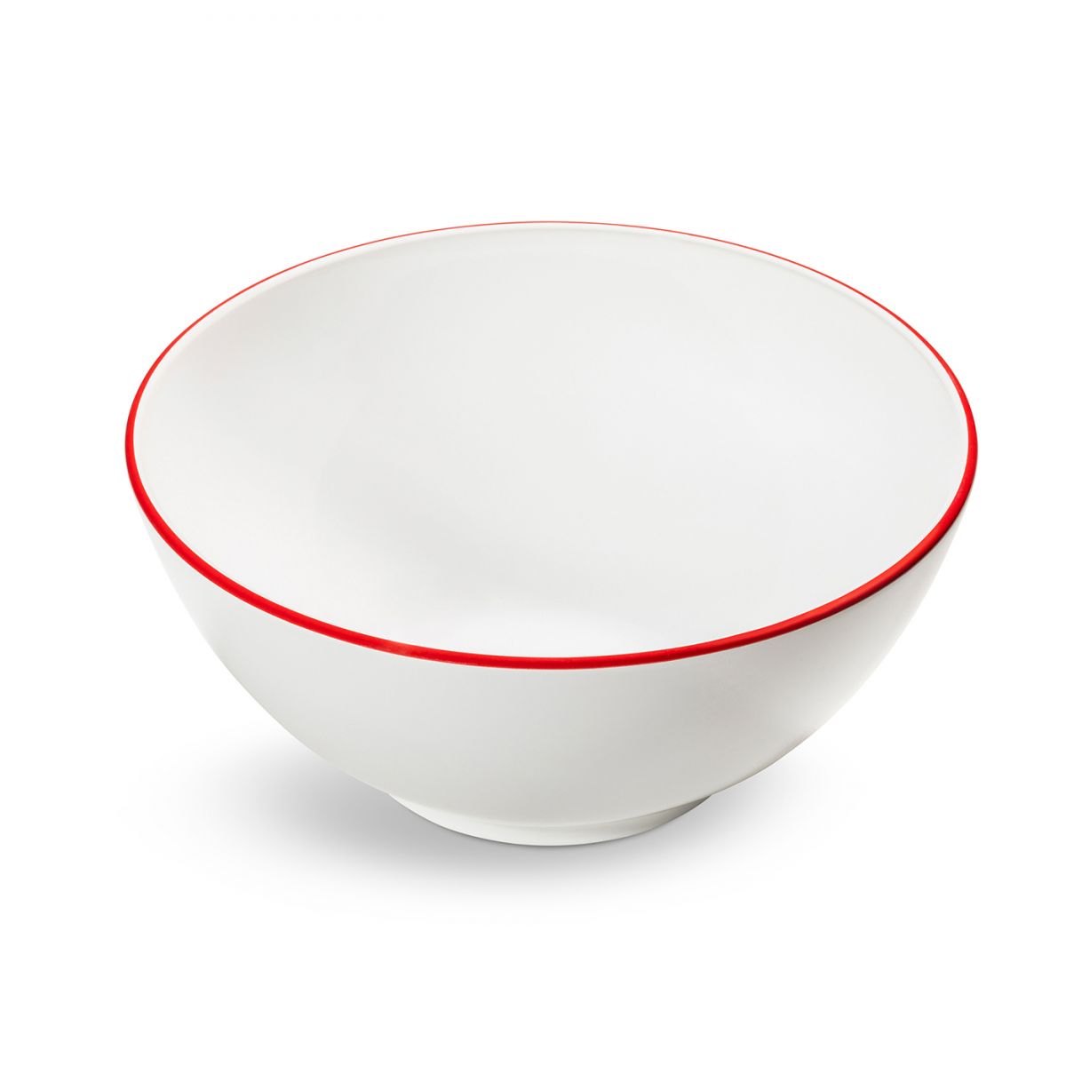 Kom – Rand robijnrood – 27 cm