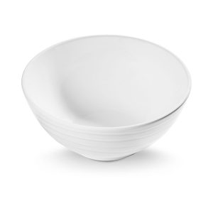 Kom – Gevlamd wit – 23 cm