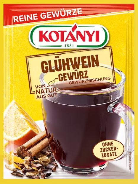 Kotanyi – Glühwein kruiden – zakje 12 gr - Afbeelding 2