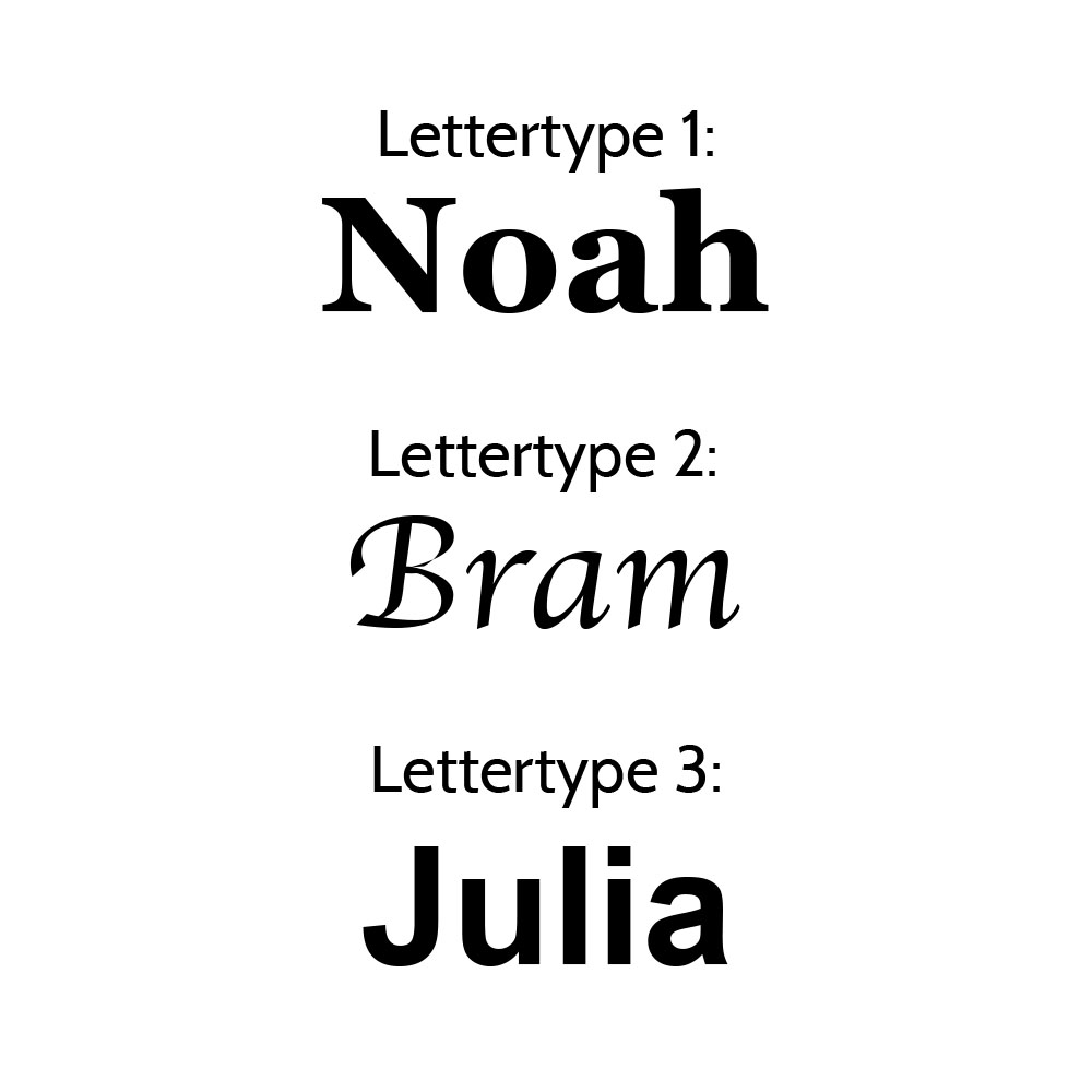 Jollein Rugtas met naam | Boucle | Biscuit - Afbeelding 7