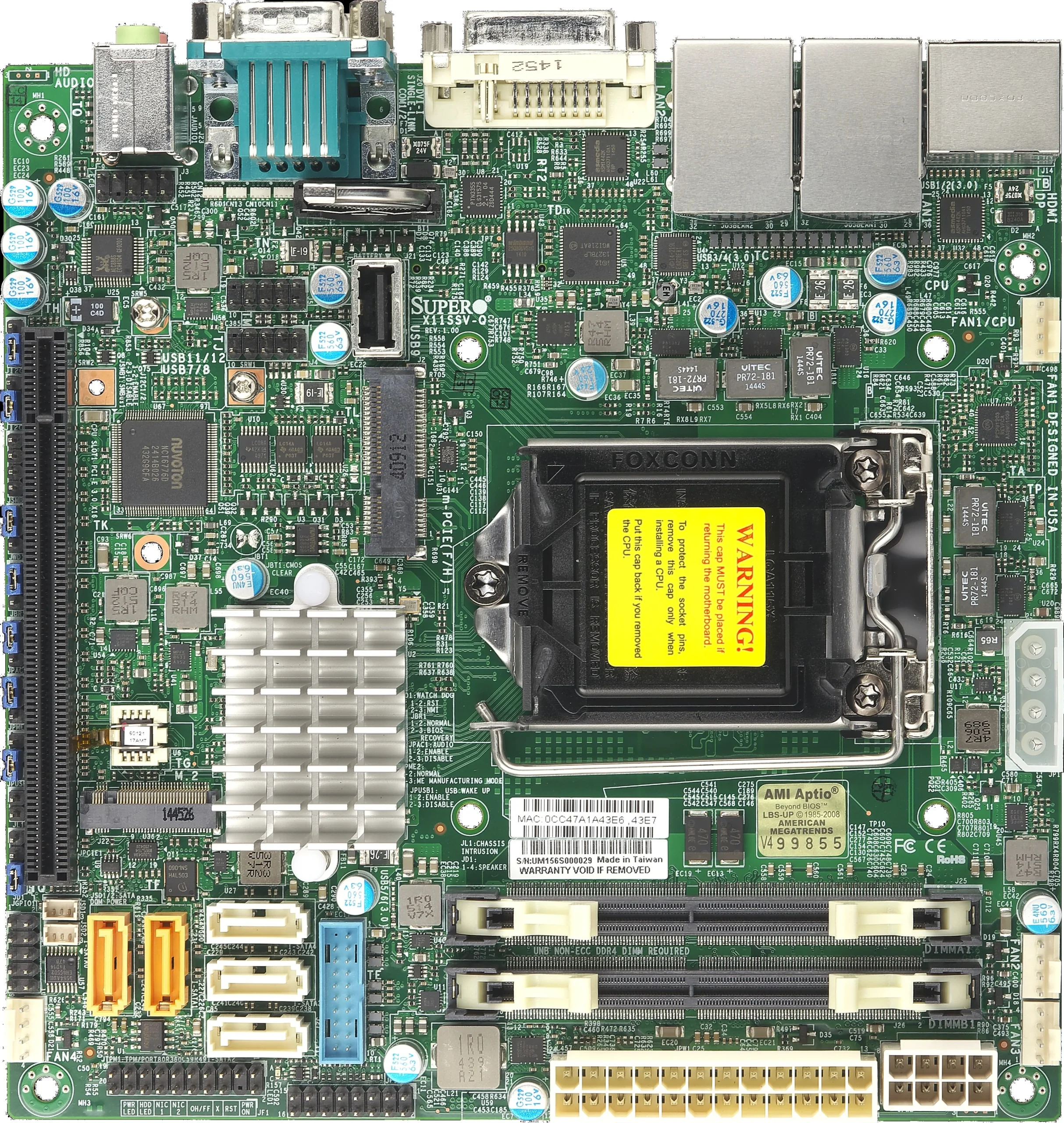 Supermicro MBD-X11SSV-Q-O - Afbeelding 2