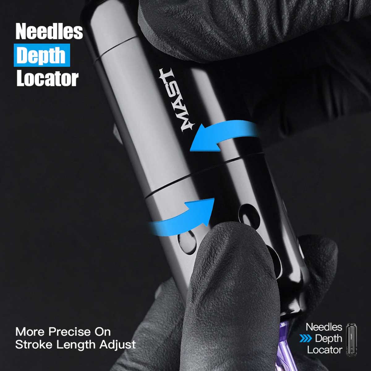 Tattoo Machine - Mastsensor (WQ827)+Dragonhawk T1 Batterij (P015) - Afbeelding 5