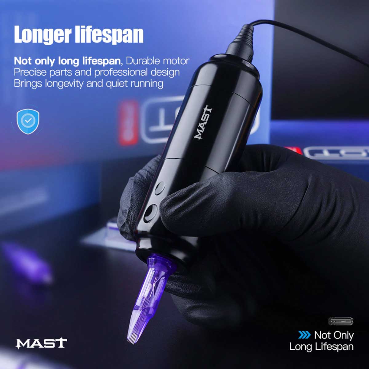 Tattoo Machine - Mastsensor (WQ827)+Dragonhawk T1 Batterij (P015) - Afbeelding 4