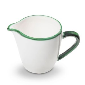 Melkkannetje recht – Rand groen – 0,2 ltr