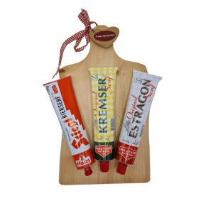 Jausenbrett met mosterd trio