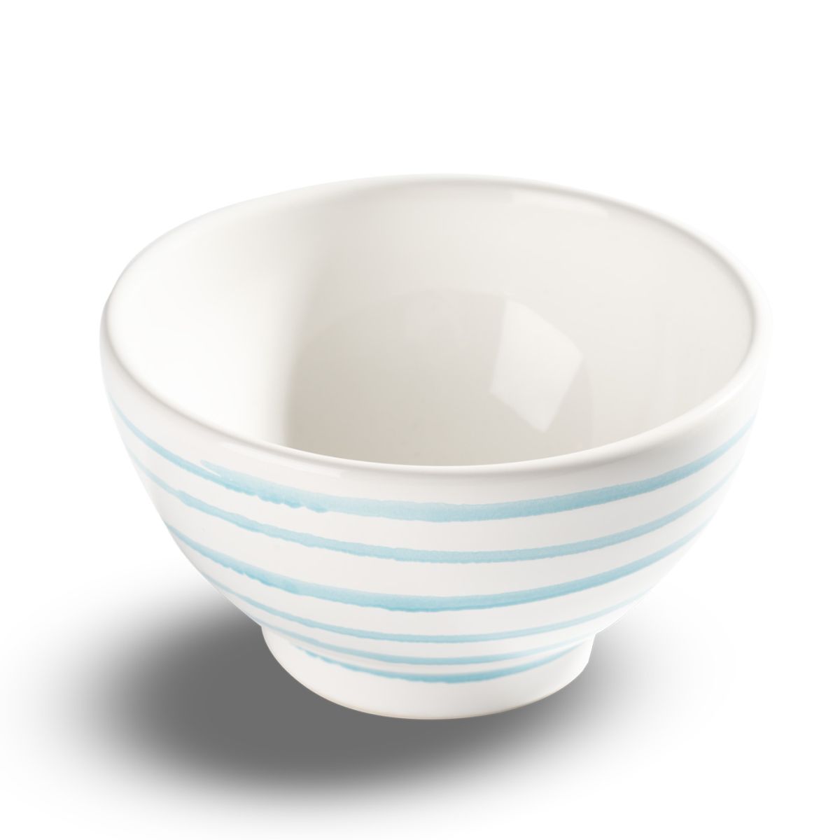 Mueslikom groot – Gevlamd turquoise – 14 cm