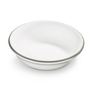 Mueslikom klein – Rand grijs – 14 cm