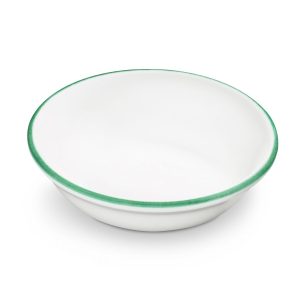 Mueslikom klein – Rand groen – 14 cm