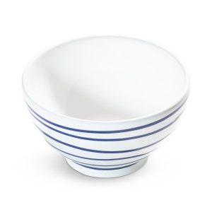 Mueslikom groot – Gevlamd donkerblauw – 14 cm