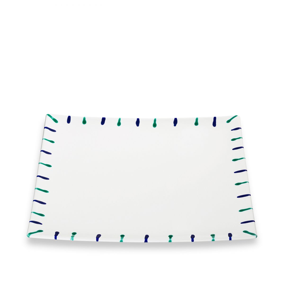 Onderbord / gebaksschaal vierkant – Gevlamd Traunsee – 31 x 31 cm