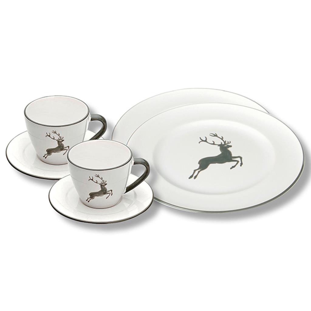 Ontbijtset voor twee – Hert grijs
