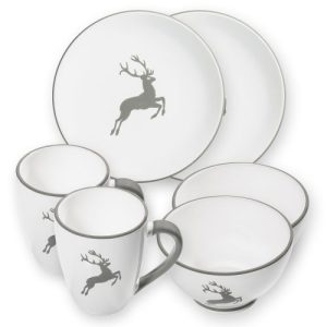 Ontbijtset Berghut voor twee – Hert grijs