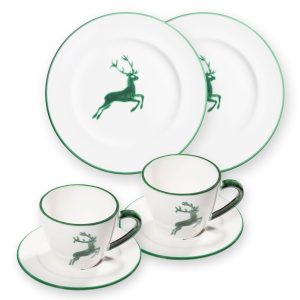 Ontbijtset voor twee – Hert groen