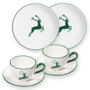 Ontbijtset voor twee – Hert groen