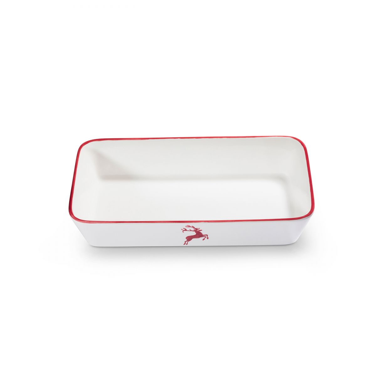 Ovenschaal rechthoek – Hert bordeauxrood – 30 x 16,5 cm