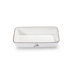 Ovenschaal rechthoek – Hert grijs – 30 x 16,5 cm