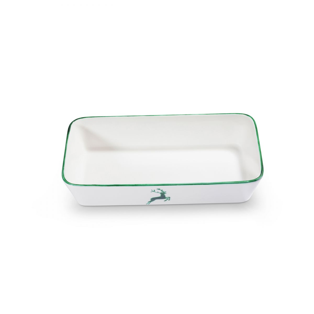 Ovenschaal rechthoek – Hert groen – 30 x 16,5 cm