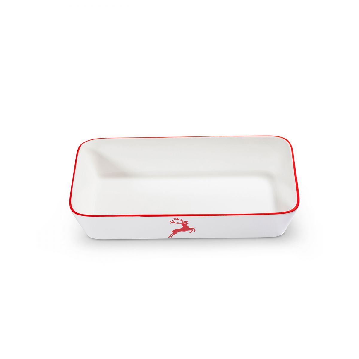 Ovenschaal rechthoek – Hert robijnrood – 30 x 16,5 cm - Afbeelding 2