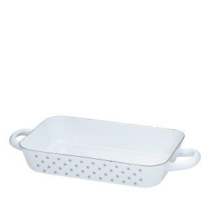 Riess – Braadpan – stippen grijs – 26 x 17 cm