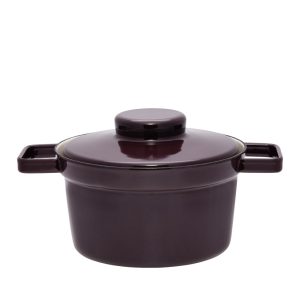Riess – Pan hoog met deksel – aubergine – 20 cm – 1,75 ltr