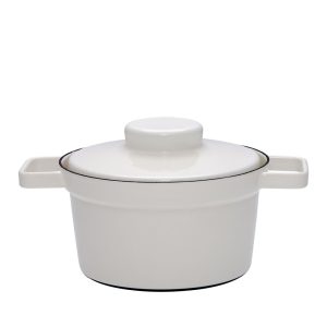 Riess – Pan hoog met deksel – grijs – 20 cm – 1,75 ltr