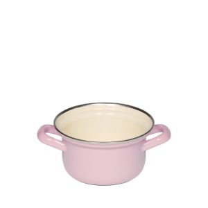 Riess – Pan laag mét deksel – roze – 12 cm – 0,5 ltr