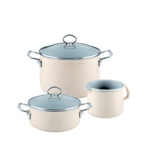 Riess – Pannenset – 3-delig – ivoor