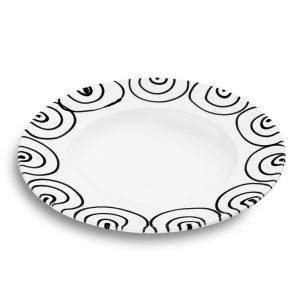 Pastabord – Gevlamd zwart – 29 cm