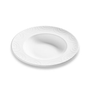 Pastabord – Gevlamd wit – 29 cm