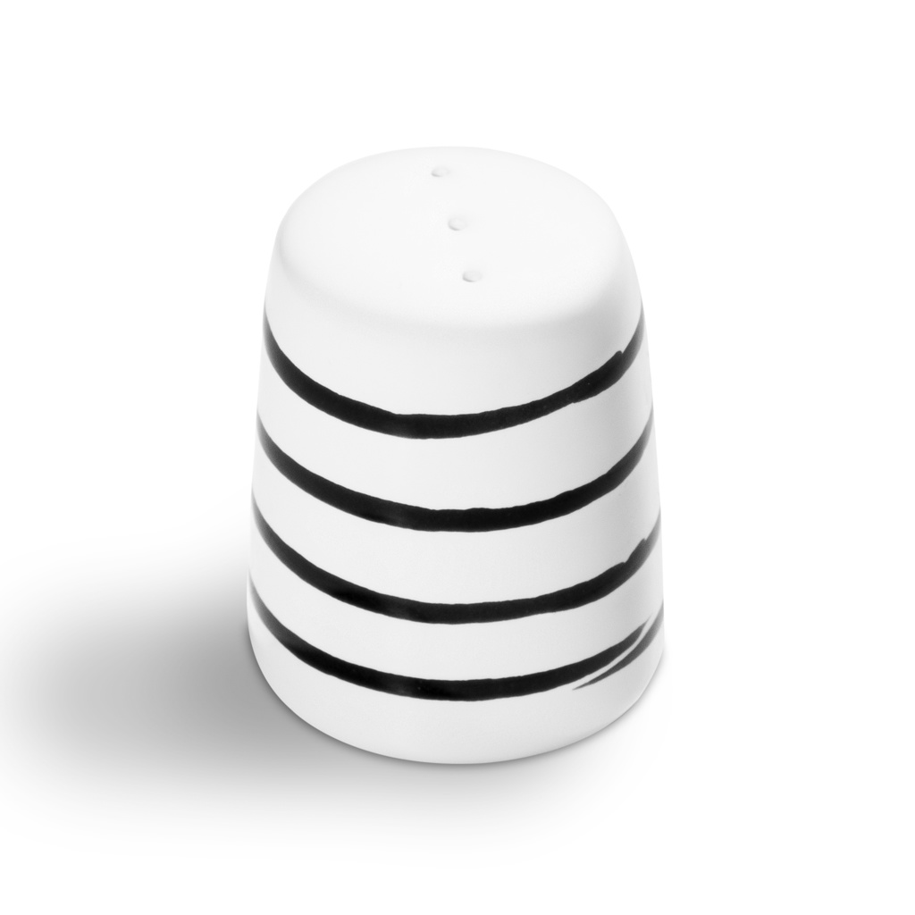 Peperstrooier – Gevlamd zwart – 7 cm