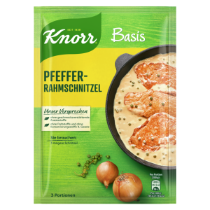 Knorr – Basissaus voor Pfeffer Rahnschnitzel