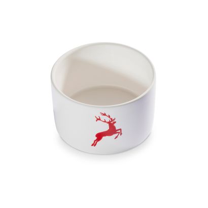 Potje met houten deksel – Hert robijnrood – 14 cm - Afbeelding 3