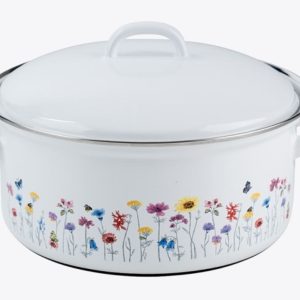 Riess emaille lage pan Flora 22 cm