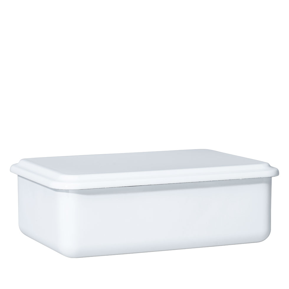 Riess – Bewaardoos hoog met deksel – wit – 23 x 15 x 7 cm – 1,5 ltr - Afbeelding 2