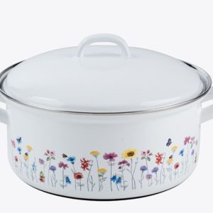 Riess emaille lage pan Flora 20 cm