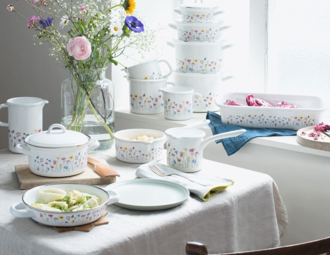 Riess emaille lage pan Flora 20 cm - Afbeelding 6