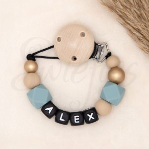 SPEENKOORD met naam | Alex | Grijsblauw, Havermout, Matgoud