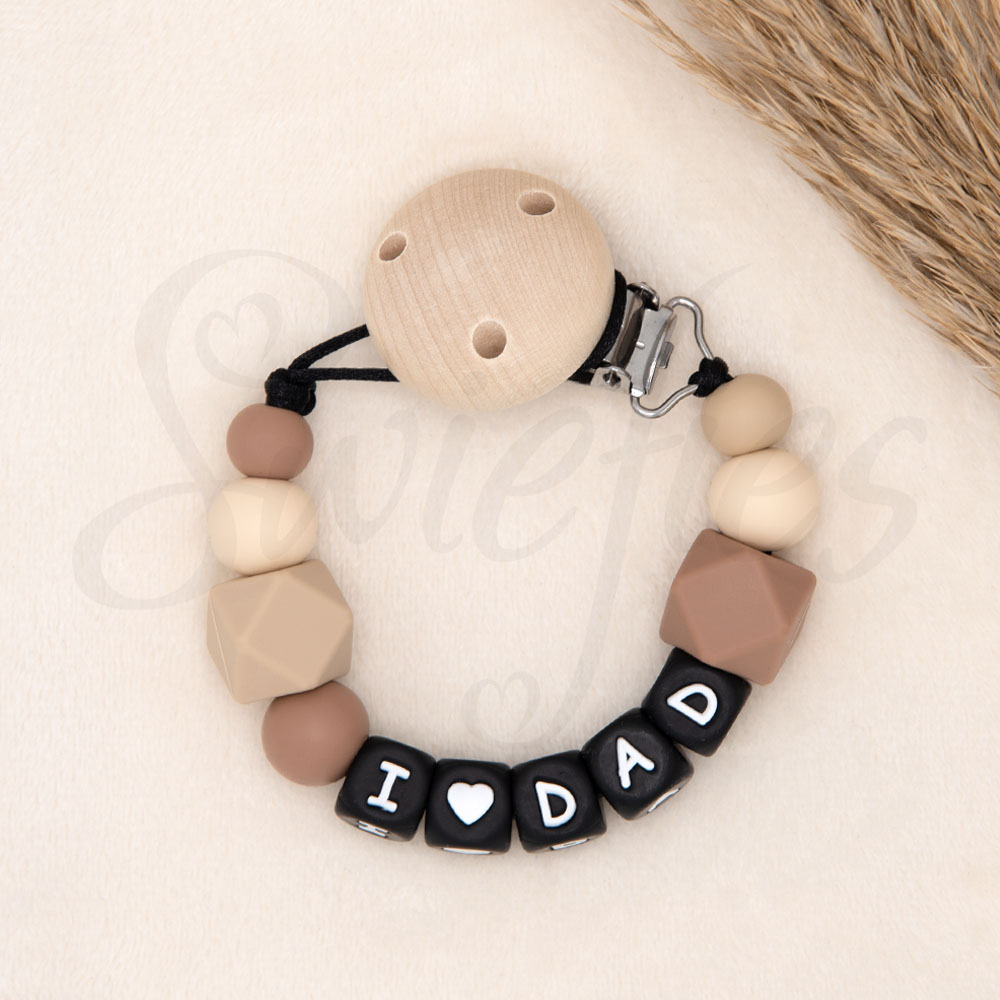 SPEENKOORD met naam | I ♥ DAD | Crème, Havermout, Hazelnoot